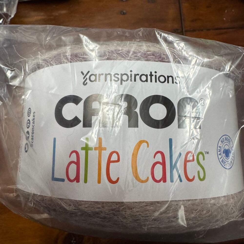 Caron Latte Cakes Self-Striping Yarn, 8.8 oz. Each 2 cakes blackberry - Picture 2 of 5
